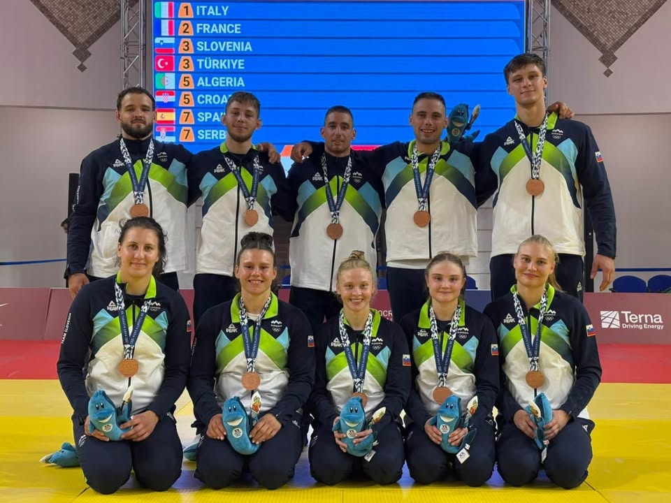 Nace Herkovič z ekipo Slovenije do zgodovinskega brona v Tarantu